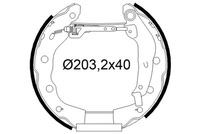 Bremžu loku komplekts VALEO 554965