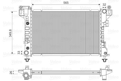 Radiators, Motora dzesēšanas sistēma VALEO 731578