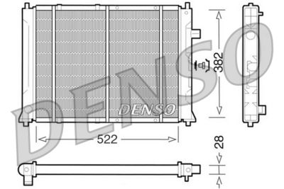 Radiators, Motora dzesēšanas sistēma DENSO DRM24014