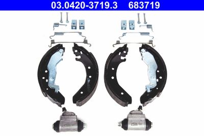 Комплект тормозных колодок ATE 03.0420-3719.3