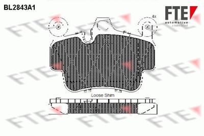 Bremžu uzliku kompl., Disku bremzes FTE 9011019