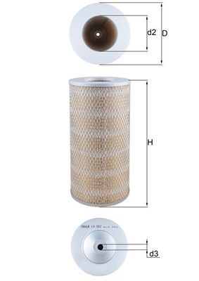 Воздушный фильтр KNECHT LX 882
