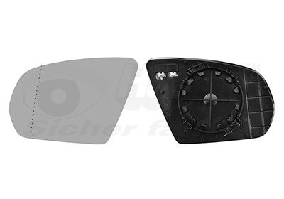 Зеркальное стекло, наружное зеркало VAN WEZEL 2924837