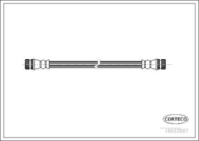 Bremžu šļūtene CORTECO 19033587
