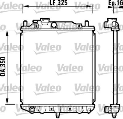 Radiators, Motora dzesēšanas sistēma VALEO 734209