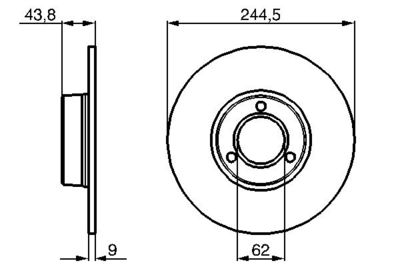 Тормозной диск BOSCH 0 986 478 052