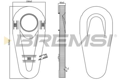 Воздушный фильтр BREMSI FA0566