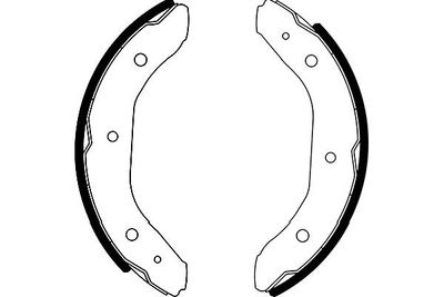 Bremžu loku komplekts KAVO PARTS KBS-9929