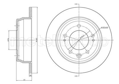 Тормозной диск METELLI 23-0928C