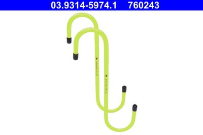 Крючок, тормозной суппорт (замена тормозных колодок) ATE 03931459741