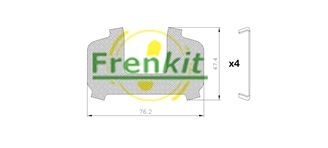 Pretčīkstēšanas plēve, Bremžu uzlikas FRENKIT 940064