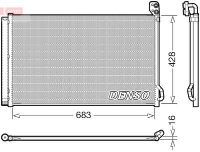 Конденсатор, кондиционер DENSO DCN99083