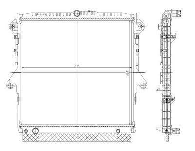 Radiators, Motora dzesēšanas sistēma NRF 560001