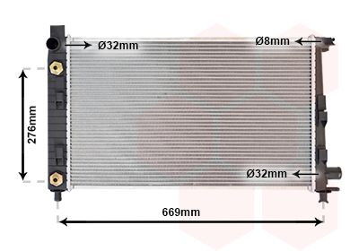 Radiators, Motora dzesēšanas sistēma VAN WEZEL 30002282