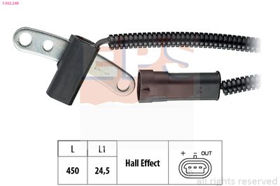 Датчик, число оборотов двигателя EPS 1.953.249