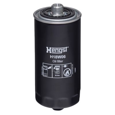 Eļļas filtrs HENGST FILTER H18W06