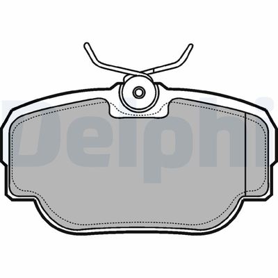 Комплект тормозных колодок, дисковый тормоз DELPHI LP914