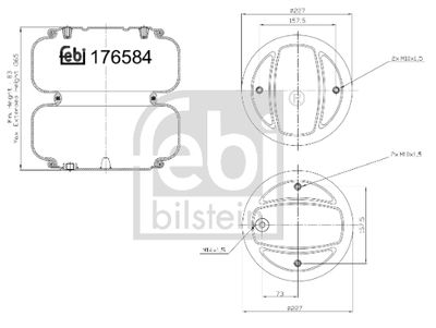 Pneimoatsperes spilvens, Pneimopiekare FEBI BILSTEIN 176581