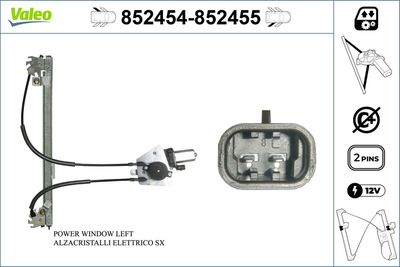 Стеклоподъемник VALEO 852454