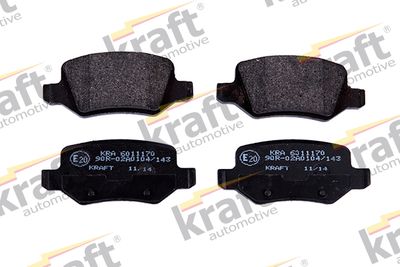 Bremžu uzliku kompl., Disku bremzes KRAFT AUTOMOTIVE 6011170