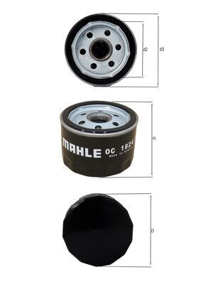 Масляный фильтр MAHLE OC1824