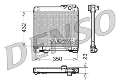 Radiators, Motora dzesēšanas sistēma DENSO DRM05013