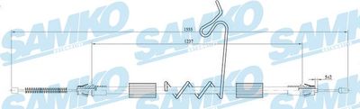 Тросик, cтояночный тормоз SAMKO C0297B