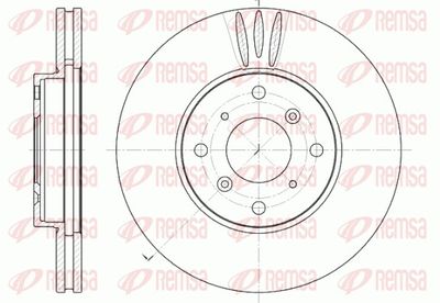Bremžu diski REMSA 6641.10