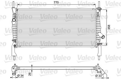 Radiators, Motora dzesēšanas sistēma VALEO 701731