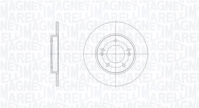 Тормозной диск MAGNETI MARELLI 361302040825