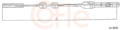 Тросик, cтояночный тормоз COFLE 92.11.5921