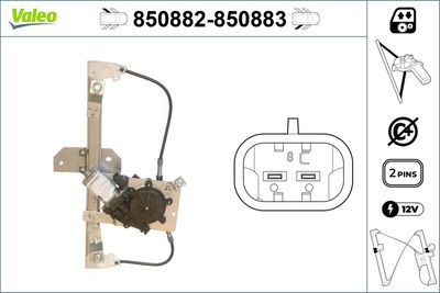 Стеклоподъемник VALEO 850882