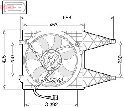 Ventilators, Motora dzesēšanas sistēma DENSO DER32016