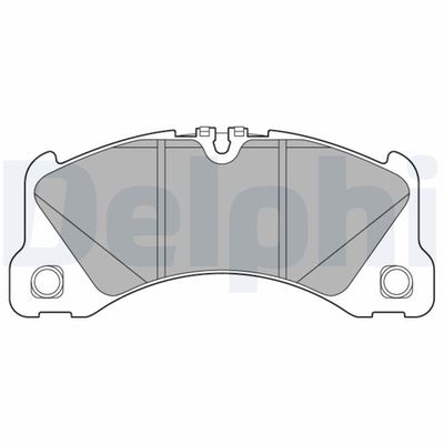 Комплект тормозных колодок, дисковый тормоз DELPHI LP3612