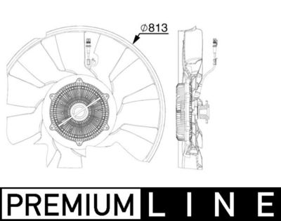 Ventilators, Motora dzesēšanas sistēma MAHLE CFF 521 000P