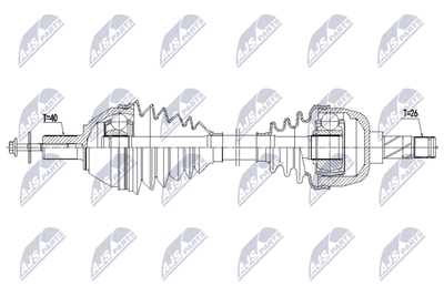 Приводной вал NTY NPW-VV-169