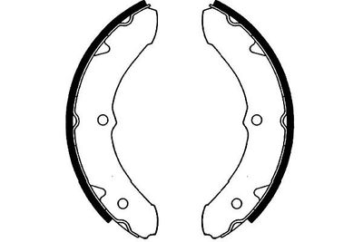 Bremžu loku komplekts KAVO PARTS KBS-9932