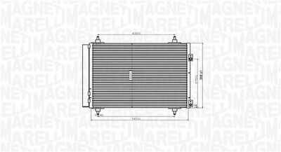 Конденсатор, кондиционер MAGNETI MARELLI 350203820000