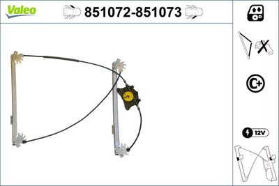 Стеклоподъемник VALEO 851072