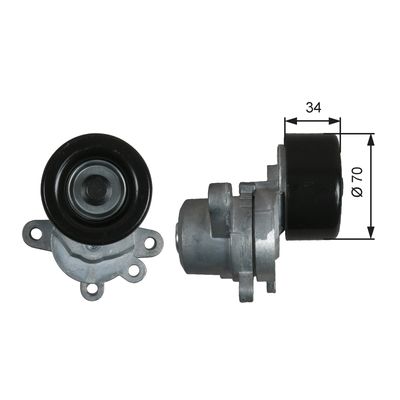 Siksnas spriegotājs, Ķīļsiksna GATES T39155