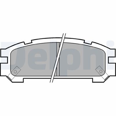 Bremžu uzliku kompl., Disku bremzes DELPHI LP814