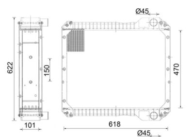 Radiators, Motora dzesēšanas sistēma MAHLE CR 890 001S