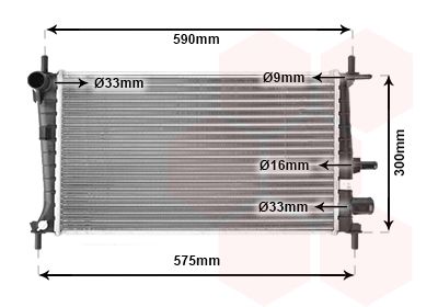 Radiators, Motora dzesēšanas sistēma VAN WEZEL 18002217
