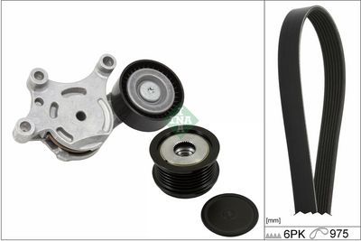 Ķīļrievu siksnu komplekts Schaeffler INA 529 0261 24