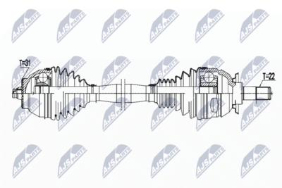 Приводной вал NTY NPW-BM-184