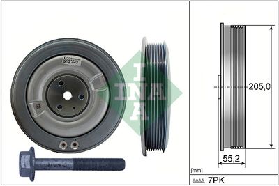 Комплект ременных шкивов, коленчатый вал Schaeffler INA 544 0506 20