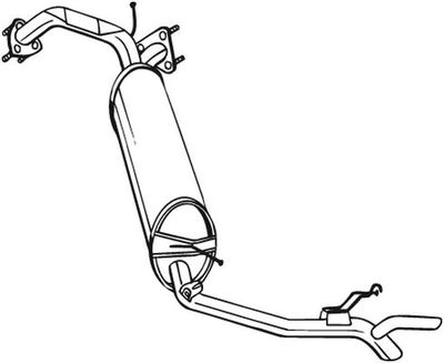Izplūdes gāzu trokšņa slāpētājs (pēdējais) BOSAL 282-975