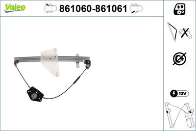 Стеклоподъемник VALEO 861060