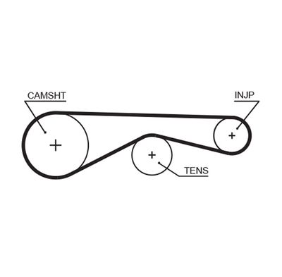 Зубчатый ремень GATES 5677XS