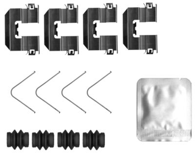 Комплектующие, колодки дискового тормоза TEXTAR 82550000